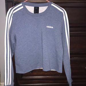 light blue adidas crew neck